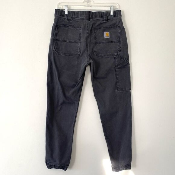 Carhartt Men’s Dark Gray Cargo Jogger Utility Pants Sz 32 Relaxed Fit Outdoor - Picture 1 of 14